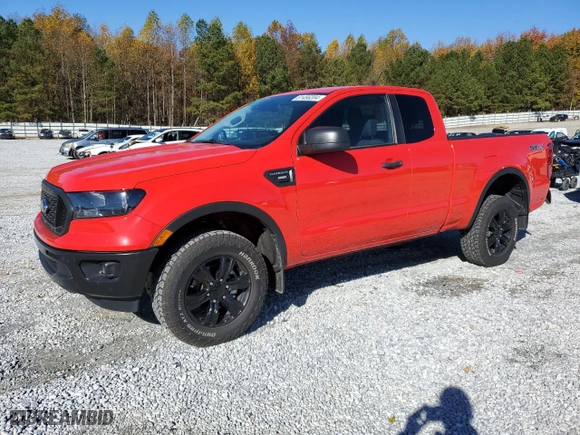 2022 Ford Ranger XL with VIN 1FTER1EH8NLD41152, listed as a Copart auction lot 81456204 with 56,857 mi miles and Salvage Title. Bid and sale history available at carsss.com. Image 1.