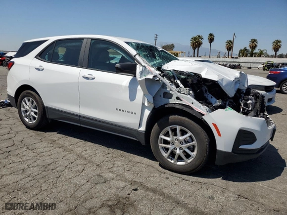 2024 Chevrolet Equinox LS with VIN 3GNAXHEGXRL138690, listed as a Copart auction lot 52416625 with 6,552 mi miles and Salvage Title. Bid and sale history available at carsss.com. Image 4.