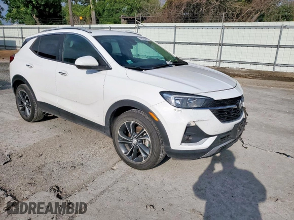 2021 Buick Encore GX Select with VIN KL4MMDS28MB111427, listed as a Copart auction lot 58783015 with 101,819 mi miles and Salvage title. Bid and sale history available at DreamBid. Image 4.