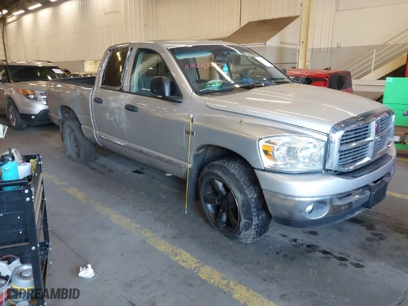 2007 Dodge Ram 1500 Laramie with VIN 1D7HU18287S239951, listed as a IAAI auction lot 41424307 with 1 mi miles. Bid and sale history available at carsss.com. Image 1.