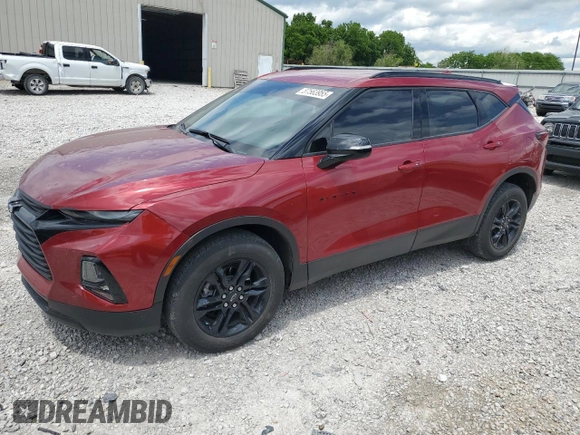 2022 Chevrolet Blazer LT with VIN 3GNKBHR46NS123137, listed as a Copart auction lot 57563955 with 38,510 mi miles and Salvage title. Bid and sale history available at DreamBid. Image 1.