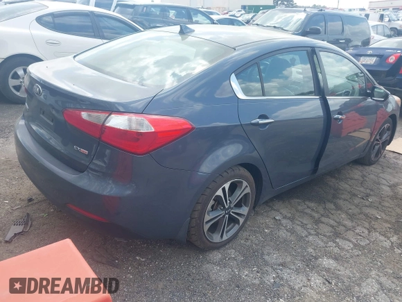 2014 Kia Forte EX with VIN KNAFZ4A89E5076447, listed as a IAAI auction lot 41913489 with 219,823 mi miles. Bid and sale history available at carsss.com. Image 4.