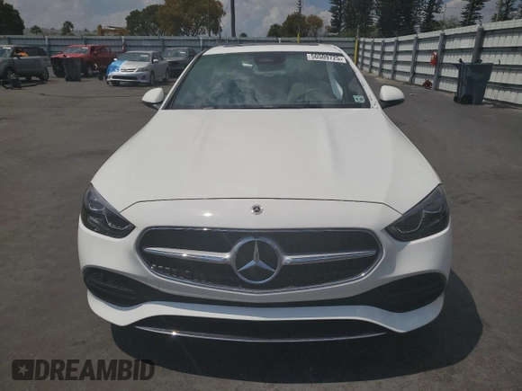 2024 Mercedes-Benz C 300 with VIN W1KAF4HBXRR224584, listed as a Copart auction lot 50509725 with 2,757 mi miles and Salvage Title. Bid and sale history available at DreamBid. Image 5.