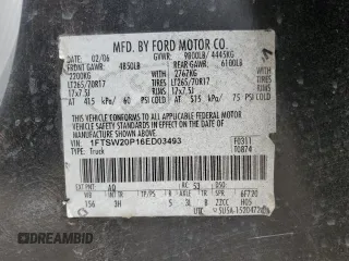 2006 Ford F-250 XL с VIN 1FTSW20P16ED03493, выставлен на аукционе Copart как лот 45161435 с пробегом 101 445 миль миль и Чистый • Clean title. История ставок и продаж доступна на DreamBid. Изображение 13.