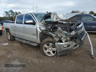2015 Chevrolet Silverado 1500 LT with VIN 3GCUKREC9FG454013, listed as a Copart auction lot 43319665 with Not Provided miles and Salvage Title. Bid and sale history available at DreamBid. Image 4.