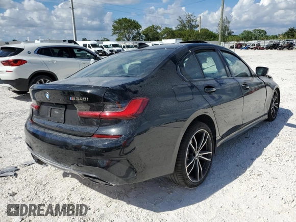 2021 BMW 3 Series M340i with VIN 3MW5U7J02M8B53134, listed as a Copart auction lot 65429272 with 11,966 mi miles. Bid and sale history available at carsss.com. Image 4.