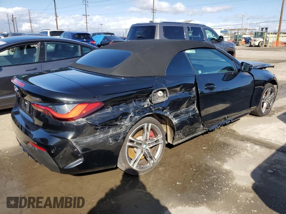 2023 BMW 4 Series 430i with VIN WBA23AT02PCL61138, listed as a Copart auction lot 45606085 with 18,698 mi miles and Salvage title. Bid and sale history available at DreamBid. Image 3.