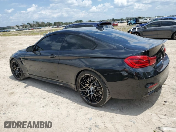 2018 BMW M4 with VIN WBS4Y9C51JAC86230, listed as a Copart auction lot 67757584 with 42,704 mi miles and Salvage Title. Bid and sale history available at carsss.com. Image 2.