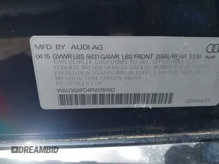 2015 Audi A8 3.0T z VIN WAU3GAFD4FN039482, wystawiony jako IAAI lot #42330349 z przebiegiem 132 718 mil mil oraz . Historia ofert i sprzedaży dostępna na DreamBid. Obrazek 9.