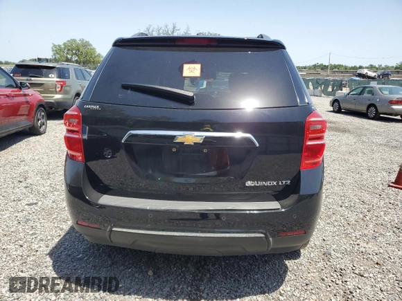 2016 Chevrolet Equinox LTZ with VIN 2GNALDEKXG6194526, listed as a Copart auction lot 56898175 with 107,485 mi miles and Salvage title. Bid and sale history available at DreamBid. Image 6.