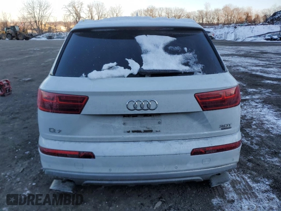 2017 Audi Q7 Premium Plus with VIN WA1LAAF76HD018067, listed as a Copart auction lot 41734245 with 138,716 mi miles and Salvage title. Bid and sale history available at DreamBid. Image 6.