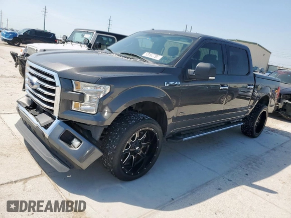 2015 Ford F-150 XL with VIN 1FTEW1CG3FKE36292, listed as a Copart auction lot 53103795 with 150,536 mi miles and Salvage Title. Bid and sale history available at carsss.com. Image 1.