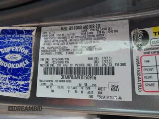 2012 Ford Fusion SEL with VIN 3FAHP0JA9CR150916, listed as a IAAI auction lot 41840594 with Not provided miles and . Bid and sale history available at DreamBid. Image 9.
