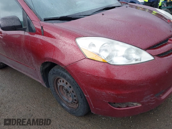 2007 Toyota Sienna CE with VIN 5TDZK23C07S092995, listed as a IAAI auction lot 41824350 with 181,356 mi miles and . Bid and sale history available at DreamBid. Image 6.