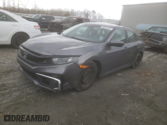 2019 Honda Civic Sedan LX with VIN 19XFC2F68KE027773, listed as a Copart auction lot 46842345 with 140,519 mi miles and Salvage Title. Bid and sale history available at carsss.com. Image 1.