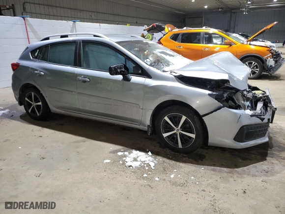 2020 Subaru Impreza Premium with VIN 4S3GTAV62L3716572, listed as a Copart auction lot 43205965 with 0 mi miles and Salvage Title. Bid and sale history available at carsss.com. Image 4.