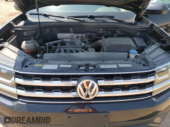 2019 Volkswagen Atlas S with VIN 1V2GR2CA0KC522633, listed as a Copart auction lot 65243734 with 91,242 mi miles and Salvage title. Bid and sale history available at DreamBid. Image 12.