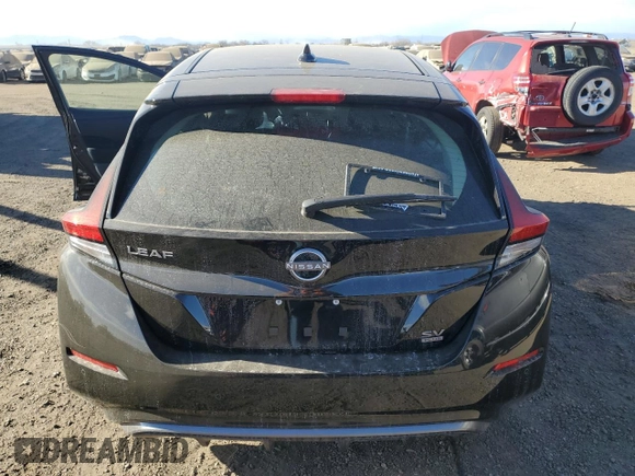 2025 Nissan LEAF SV Plus with VIN 1N4CZ1CV6SC562363, listed as a Copart auction lot 85670494 with Not Provided miles and Salvage Title. Bid and sale history available at carsss.com. Image 6.