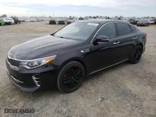2017 Kia Optima SX Limited with VIN 5XXGV4L24HG136551, listed as a Copart auction lot 49744555 with 185,324 mi miles and Clean Title. Bid and sale history available at carsss.com. Image 1.