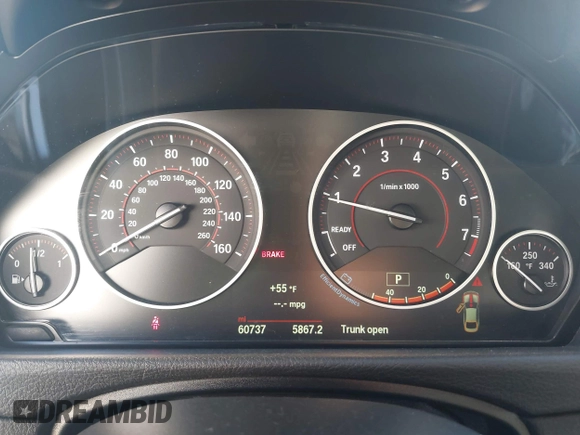 2015 BMW 4 Series 428i with VIN WBA4A5C58FG051293, listed as a IAAI auction lot 41255541 with 60,737 mi miles and . Bid and sale history available at DreamBid. Image 7.