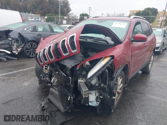 2017 Jeep Cherokee Limited with VIN 1C4PJLDB5HW516775, listed as a IAAI auction lot 41798412 with 106,186 mi miles. Bid and sale history available at carsss.com. Image 2.