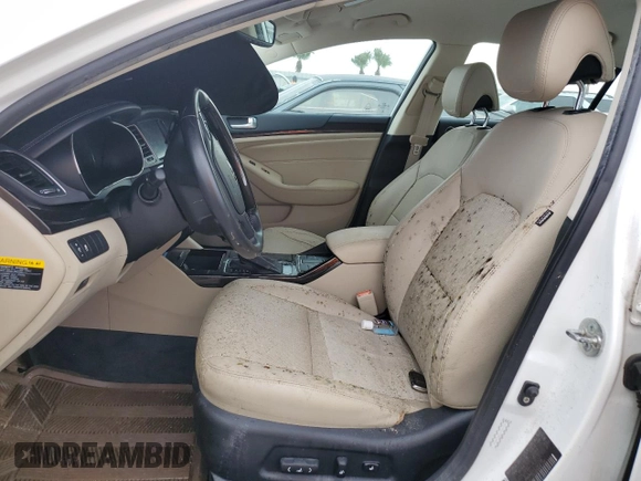 2014 Kia Cadenza Premium with VIN KNALN4D77E5145038, listed as a Copart auction lot 75134194 with 0 mi miles and Salvage Title. Bid and sale history available at carsss.com. Image 7.