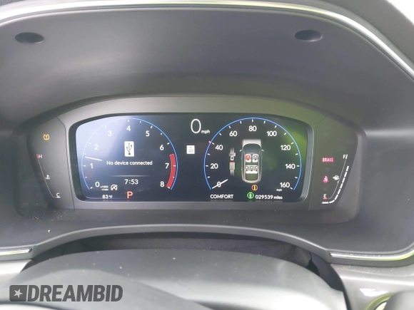 2024 Acura Integra with VIN 19UDE4H21RA011954, listed as a IAAI auction lot 42741645 with 29,539 mi miles and . Bid and sale history available at DreamBid. Image 7.