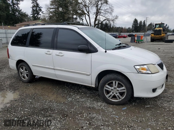 2003 Mazda MPV LX z VIN JM3LW28J530357562, wystawiony jako Copart lot #47874995 z przebiegiem 170 048 mil mil oraz Szkoda całkowita • Salvage title. Historia ofert i sprzedaży dostępna na DreamBid. Obrazek 4.
