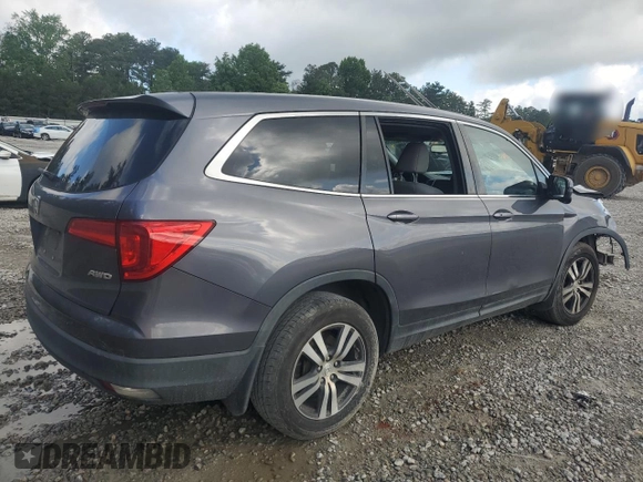 2018 Honda Pilot EX-L with VIN 5FNYF6H50JB038920, listed as a Copart auction lot 57465555 with 126,354 mi miles and Salvage title. Bid and sale history available at DreamBid. Image 3.