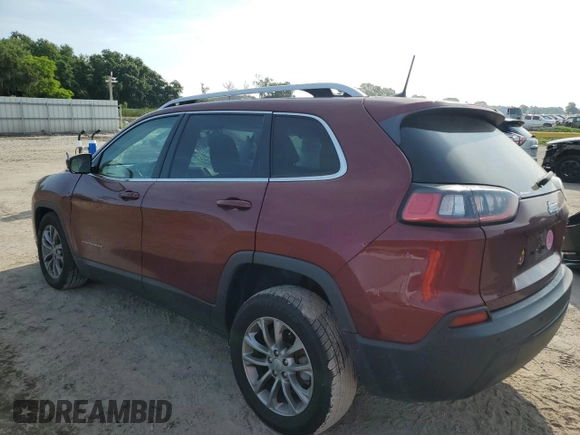 2019 Jeep Cherokee Latitude Plus with VIN 1C4PJLLB6KD110234, listed as a Copart auction lot 58805183 with 34,975 mi miles and Salvage title. Bid and sale history available at DreamBid. Image 2.