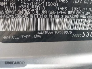 2024 Mitsubishi Eclipse Cross SE с VIN JA4ATWAA1RZ059079, выставлен на аукционе IAAI как лот 42732351 с пробегом 37 471 миль миль и . История ставок и продаж доступна на DreamBid. Изображение 9.