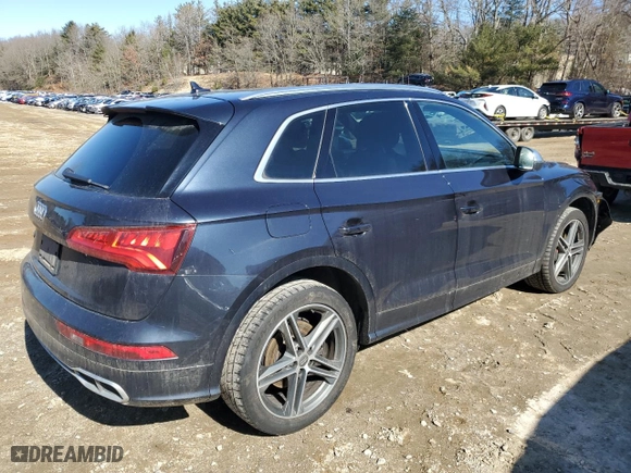 2019 Audi SQ5 Premium Plus with VIN WA1B4AFY8K2112322, listed as a Copart auction lot 47419445 with 97,717 mi miles and Salvage Title. Bid and sale history available at carsss.com. Image 3.