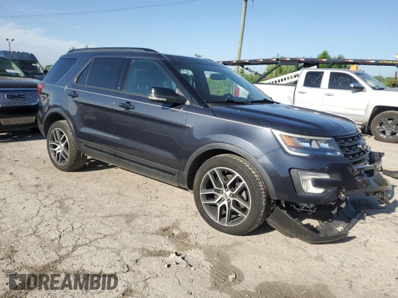 2017 Ford Explorer Sport with VIN 1FM5K8GT2HGD82948, listed as a Copart auction lot 57277915 with 93,594 mi miles and Clean title. Bid and sale history available at DreamBid. Image 4.