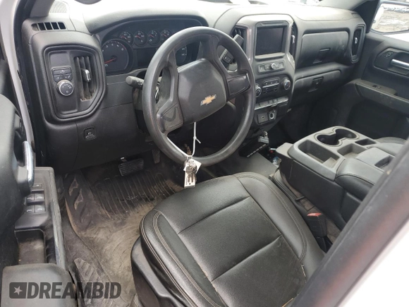 2020 Chevrolet Silverado 1500 Work Truck with VIN 1GCRWAEHXLZ211197, listed as a Copart auction lot 54331165 with Not Provided miles and Salvage Title. Bid and sale history available at DreamBid. Image 8.