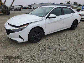 2022 Hyundai Elantra Blue z VIN KMHLM4AJ1NU023296, wystawiony jako Copart lot #59511265 z przebiegiem 37 436 mil mil oraz Szkoda całkowita • Salvage title. Historia ofert i sprzedaży dostępna na DreamBid. Obrazek 1.