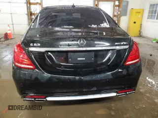 2016 Mercedes-Benz S-Class AMG S 63 with VIN WDDUG7JB5GA218287, listed as a Copart auction lot 44931545 with 0 mi miles and Salvage Title. Bid and sale history available at carsss.com. Image 6.