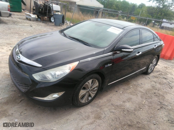 2015 Hyundai Sonata Hybrid Limited with VIN KMHEC4A4XFA119744, listed as a IAAI auction lot 42091103 with 1 mi miles. Bid and sale history available at carsss.com. Image 17.