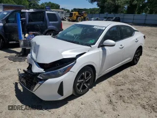 2024 Nissan Sentra SV z VIN 3N1AB8CV7RY253648, wystawiony jako Copart lot #52528405 z przebiegiem 13 444 mil mil oraz Szkoda całkowita • Salvage title. Historia ofert i sprzedaży dostępna na DreamBid. Obrazek 1.