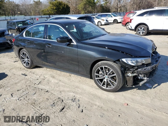 2020 BMW 3 Series 330i xDrive with VIN 3MW5R7J06L8B33548, listed as a Copart auction lot 47191195 with 40,222 mi miles and Salvage Title. Bid and sale history available at carsss.com. Image 4.