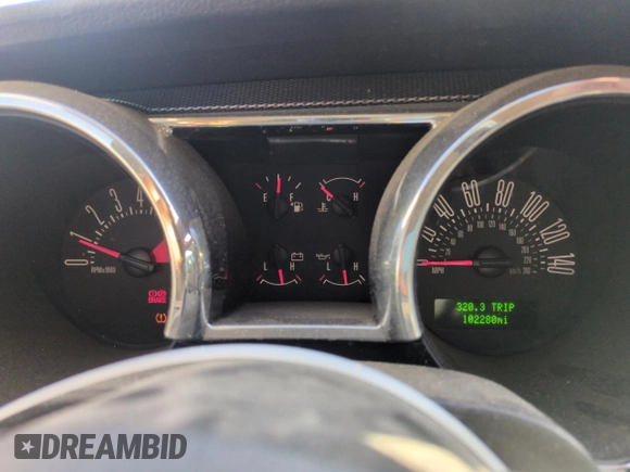 2008 Ford Mustang GT Deluxe with VIN 1ZVHT82H885101746, listed as a Copart auction lot 52190105 with 102,280 mi miles and Salvage Title. Bid and sale history available at carsss.com. Image 9.