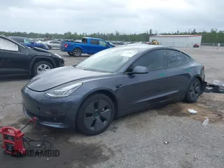 2021 Tesla Model 3 Long Range with VIN 5YJ3E1EBXMF836789, listed as a IAAI auction lot 41900027 with 71,086 mi miles. Bid and sale history available at carsss.com. Image 17.