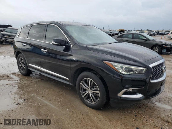 2017 Infiniti QX60 with VIN 5N1DL0MN1HC544592, listed as a Copart auction lot 85887984 with 84,244 mi miles and Salvage Title. Bid and sale history available at carsss.com. Image 4.