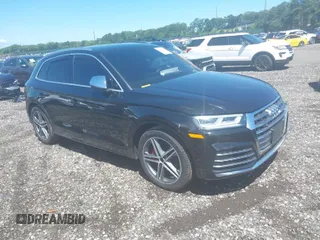 2018 Audi SQ5 Premium Plus with VIN WA1A4AFY0J2236191, listed as a IAAI auction lot 39742989 with 63,816 mi miles and . Bid and sale history available at DreamBid. Image 1.