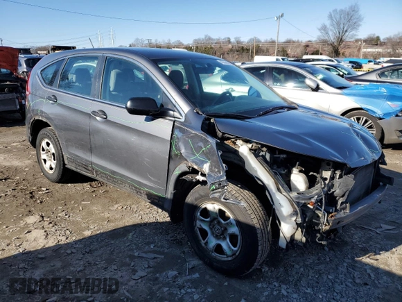 2014 Honda CR-V LX with VIN 2HKRM4H33EH640358, listed as a Copart auction lot 45844405 with 154,984 mi miles and Salvage Title. Bid and sale history available at carsss.com. Image 4.