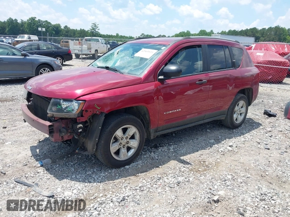 2017 Jeep Compass Sport z VIN 1C4NJCBA2HD132188, wystawiony jako IAAI lot #42569521 z przebiegiem 106 668 mil mil oraz . Historia ofert i sprzedaży dostępna na DreamBid. Obrazek 18.