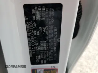 2022 Kia Niro Touring SE with VIN KNDCC3LC8N5532988, listed as a Copart auction lot 68853564 with 13,535 mi miles and Salvage Title. Bid and sale history available at carsss.com. Image 13.