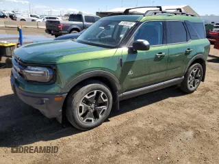 2023 Ford Bronco Sport Outer Banks z VIN 3FMCR9C67PRD89121, wystawiony jako Copart lot #57080705 z przebiegiem 33 632 mil mil oraz Szkoda całkowita • Salvage title. Historia ofert i sprzedaży dostępna na DreamBid. Obrazek 1.