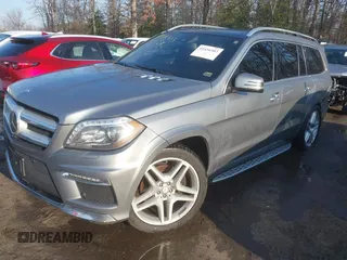 2016 Mercedes-Benz GL with VIN 4JGDF7DE3GA658765, listed as a IAAI auction lot 41416303 with 122,284 mi miles. Bid and sale history available at carsss.com. Image 2.