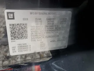 2018 Cadillac Escalade Premium Luxury with VIN 1GYS4CKJ3JR305195, listed as a Copart auction lot 43159425 with 147,077 mi miles and Salvage Title. Bid and sale history available at carsss.com. Image 13.