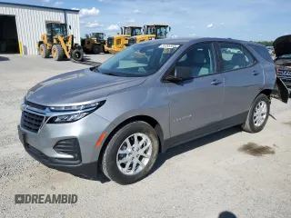 2024 Chevrolet Equinox LS z VIN 3GNAXHEG2RL139025, wystawiony jako Copart lot #55295365 z przebiegiem 15 901 mil mil oraz Szkoda całkowita • Salvage title. Historia ofert i sprzedaży dostępna na DreamBid. Obrazek 1.